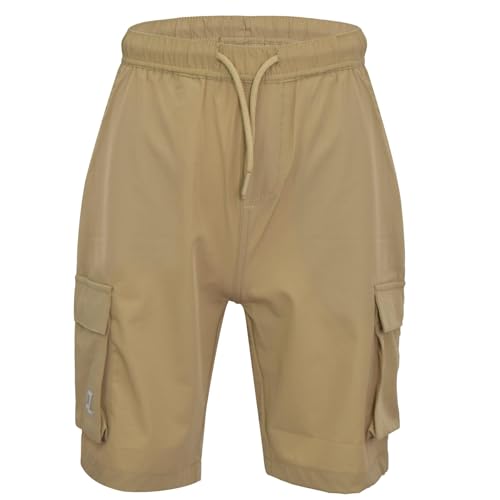 A2Z 4 Kids Boys Active PE Cargo Shorts Comfy Lightweight - Shorts S14 Khaki 11-12