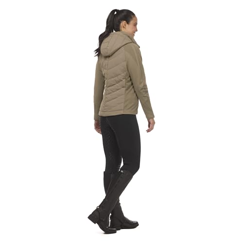 Image of Kerrits Women's EquiTech Quilted Equestrian Jacket - Warm, Flexible, Hooded Horse Riding Jacket with Thermoreflective Liner