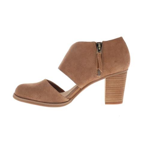 Image of TOMS Women's Milan Closed Toe 3 inch Heel, Leather Upper, CloudBound Insole, Side Zipper