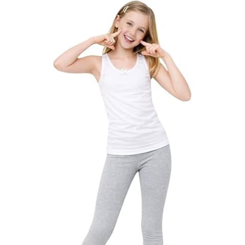 ArkXani® Girls White Cotton Summer Vests Cover