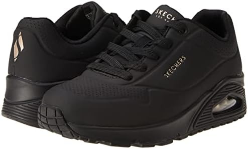 Skechers womens Skecher Street Women's Uno - Stand on Air Sneaker, Black/Black, 6.5 Wide US | Image 7