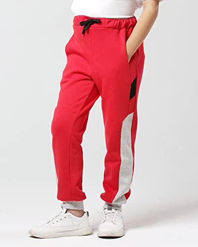 Boys Girls Fleece Joggers Drawstring Elastic Waist Kids Sweatpants Athletic Pants3