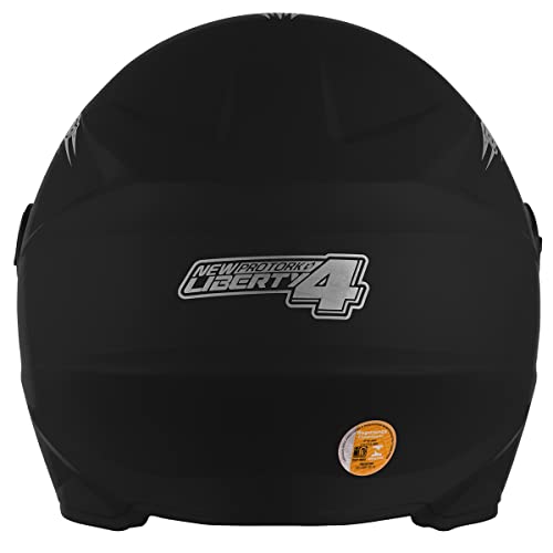 CAPACETE FECHADO PRO TORK NEW LIBERTY 4 SOLID PRETO FOSCO TAM. 60 VIS. FUMÊ