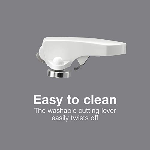 Proctor Silex Power Electric Automatic Can Opener For Kitchen With Knife Sharpener, Twist-Off Easy-Clean Lever, Cord Storage, White (75224Ps) #TOP1