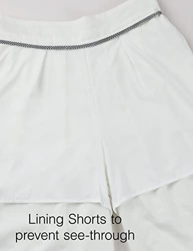 Image of Gihuo Culottes for Women Linen Wide Leg Gauchos Capri Palazzo Pants | Cotton Linen Pants,Flowy Pants,Women's Culottes,Cropped Pants,Elastic Waist Trousers with Pockets