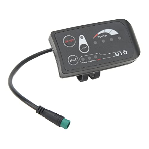 電動バイク ディスプレイメーター 電動スクーター ディスプレイパネル(8102 防水 5P コネクタ付き 電動自転車の LED 表示メーター 電動自転車の LED 表示 ABS 電動自転車ディスプレイ(24V)