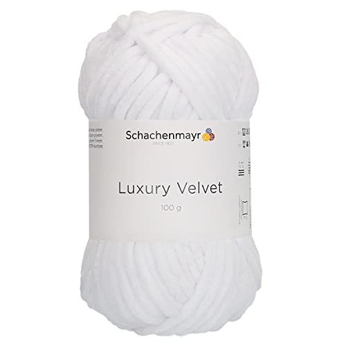 Schachenmayr Luxury Velvet, 100G Polar Bear Fils À Tricoter Cover