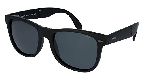 Lunettes de soleil polarisées INVU B2044A stop éblouissement monture vintage noir mat