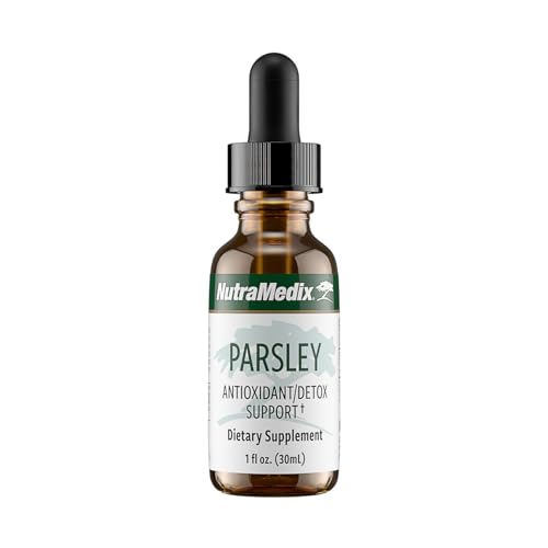 NutraMedix Parsley Herbal Supplement - Parsley Leaf and Stem Extract - Antioxidant Support, Body Detox & Cleanse Support - Liquid Herbal Supplements for Immune Health (1oz / 30ml)