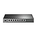 TP-Link 8 Port Gigabit Switch | Smart Managed Switch | Desktop | Limited Lifetime Protection | 802.3af PoE or Direct DC Powered | Support Vlan, L2/L3/L4 QoS, IGMP and Link Aggregation (T1500G-8T)