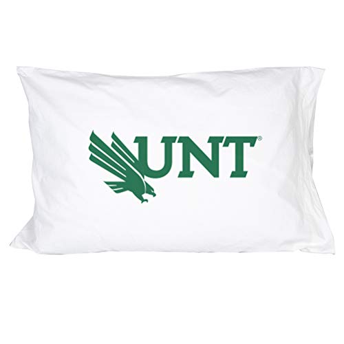 Desert Cactus University of North Texas Pillowcase UNT Mean Green Pillowcase 220 Thread Count 100% Cotton (Design 1)