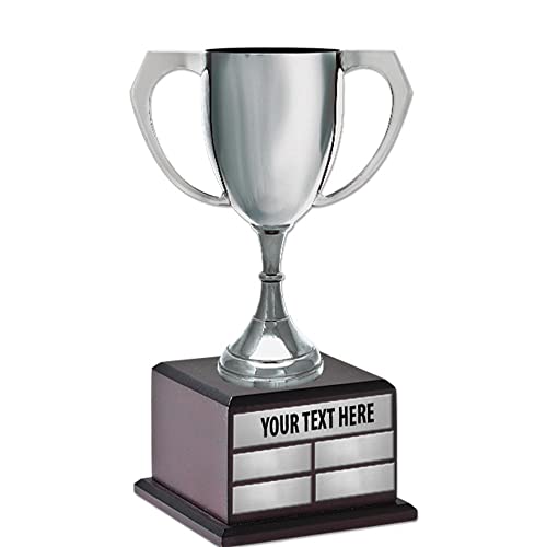 Crown Awards Personalized 14" Metal Contempo Perpetual Cup Trophy Award