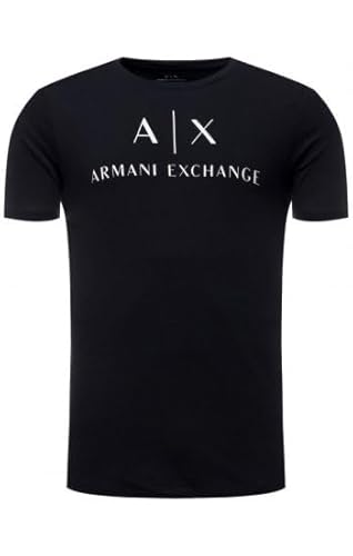 Armani Exchange Hombre Camiseta, Azul (Navy 1510), L
