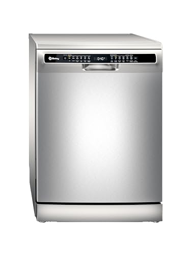 Balay - Lavavajillas de libre instalación, 14 servicios, Pausa + Carga, Motor ExtraSilencio, Home Connect, Acero antihuellas, 3VS6361IP