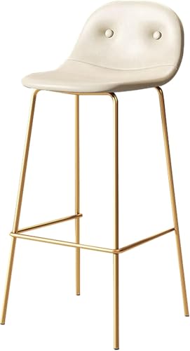Tabourets de bar de cuisine hauteur 75 cm avec cadre en fer et siège rembourré confortable
