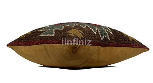 Taie d'oreiller en laine de jute pour salon bohème chic