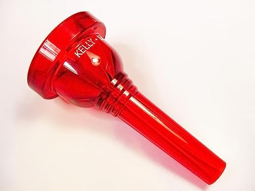 KELLY-6-1/2AL - Small-shank Trombone/Baritone Lexan-Mouthpiece - Crystal-Red