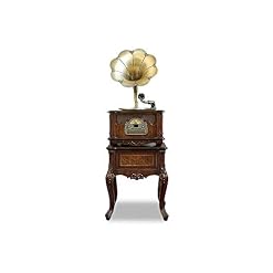 JRZTC Bronze Vintage Classique Rétro Antique Phonographe Gramophone Platine Vinyle Tourne-Disque Stéréo Haut-Parleurs… - Les Beatles, Paul McCartney, John Lennon, RIngo Starr, George Harrison