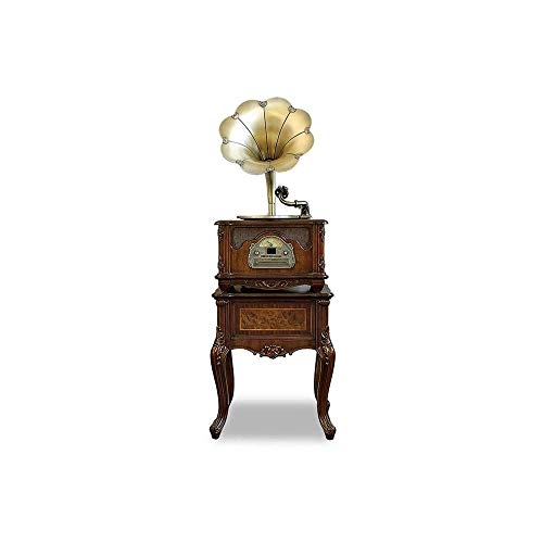JRZTC Bronze Vintage Classique Rétro Antique Phonographe Gramophone Platine Vinyle Tourne-Disque Stéréo Haut-Parleurs… - Les Beatles, Paul McCartney, John Lennon, RIngo Starr, George Harrison JRZTC Bronze Vintage Classique Rétro Antique Phonographe Gramophone Platine Vinyle Tourne-Disque Stéréo Haut-Parleurs…