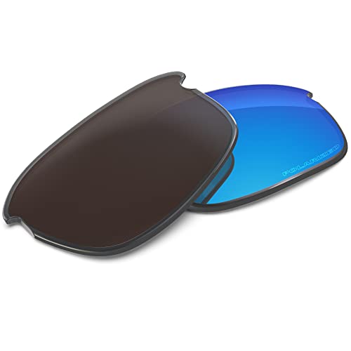 Image of Performance Replacement Lenses Compatible with Oakley Bottle Rocket OO9164 Polarized Etched-Sky Blue