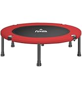 新品　トランポリン 室内用 大人用 子供用 大型102cm 耐荷重150kg 静音 折りたたみ ダイエット 家庭用 6本脚 Amazon | Fuwata トランポリン 室内用 大人用 子供用 大型102cm 耐荷重