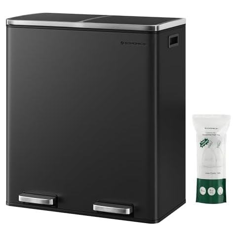 SONGMICS 16 Gal Dual Garbage Can Cover