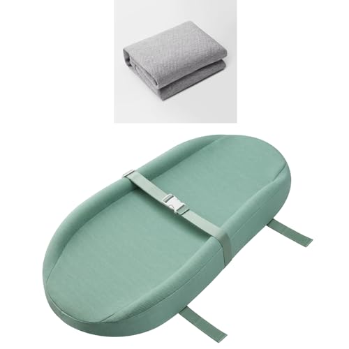 Image of Changing Pad with 2 Color Covers Bundle, Sage Green & Gray