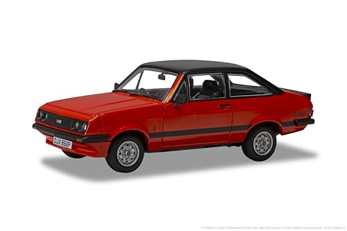 CORGI VA14910 Ford Escort Mk2 RS2000, Carnival Red, Vanguard - Die Cast Model, for ages 14+ Years