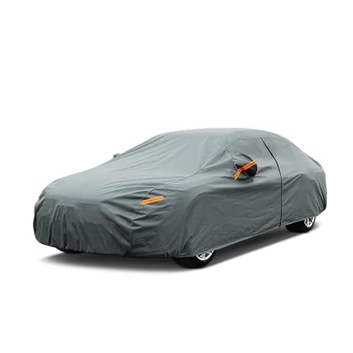 Kayme Heavy Duty Car Cover Custom Fit Pontiac G6 (2004-2011) Waterproof All Weather for Automobiles, Full Exterior Covers Sun Rain UV Protection.（De