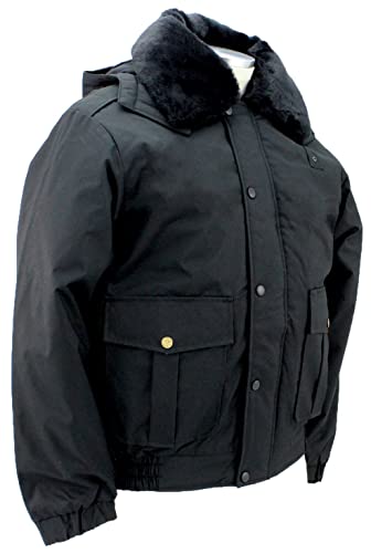 First Class 100% Nylon Oxford All Season Deluxe Bomber Jacket (XXL, Black)