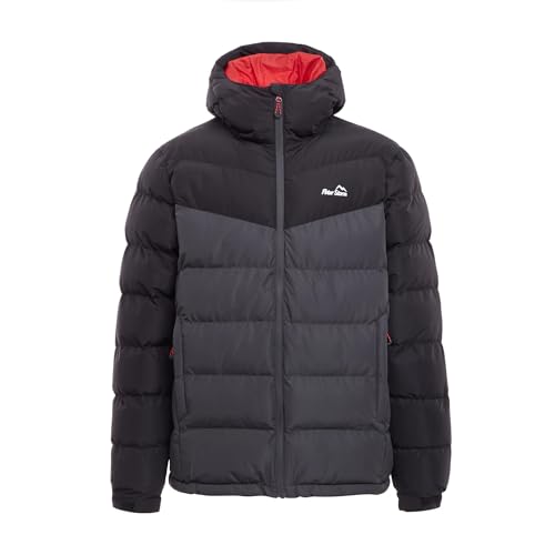 Peter Storm Men’s Blast Jacket, Insulated & Water Repellent Jacket with Hood & 2 Zipped Pockets, Cold Weather & Winter Padded Puffer Coat (UK, Alpha, S, Regular, Regular, Black)