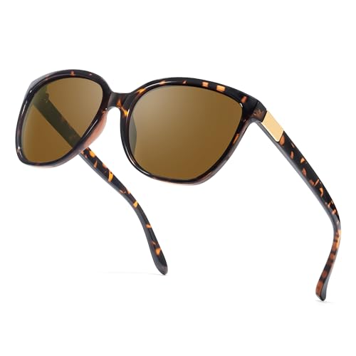 Myiaur Trendy Polarized Sunglasses for Women Men, Classic Retro Designer Style Sun Glasses UV400 Protection