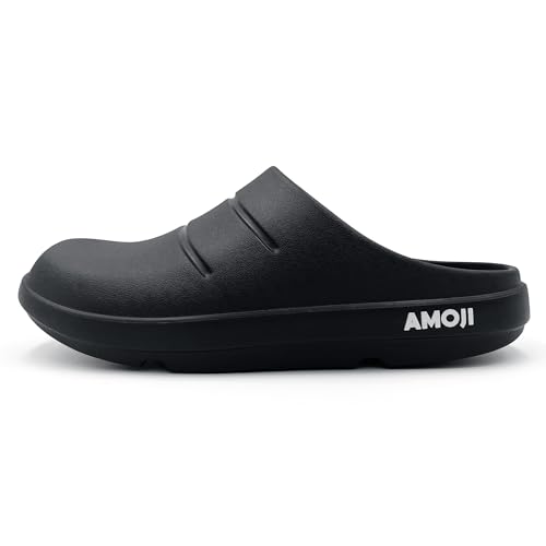 Amoji Unisex Arch Support Recovery Slide Sandals Orthopedic Clogs Athletic Shower Slipper XLS15562