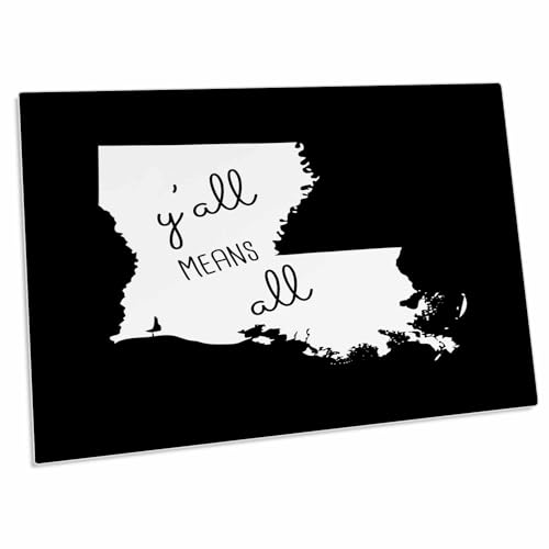 3dRose Yall Means All Escritorio Pad Louisiana 23x16 in miniatura 1