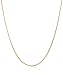 14k Gold Solid Box Chain Necklace (.50mm)