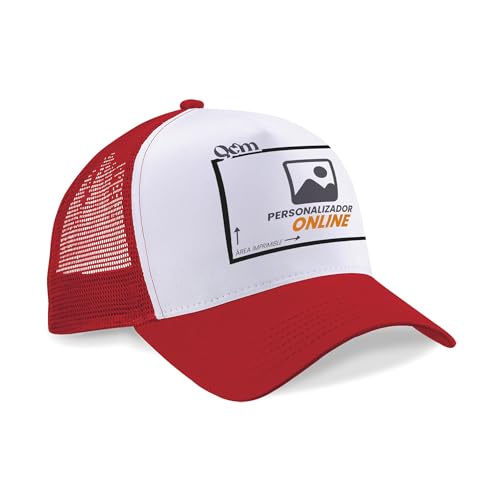 QCM PRODUTOS PERSONALIZADOS Gorra Trucker Personalizada con impresión de Texto, Imagen o Logo - Gorras Hombre y Mujer – Regalo Original – Variedad de Colores