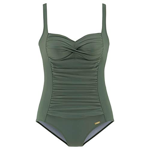 Lascana Damen Badeanzug Raffung, Softcups, Verstellbare Träger