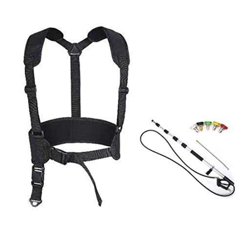 Nettoyeur à pression sans fatigue grâce au harnais de support double sangle réglable - 3