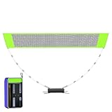 Red de bádminton portátil | Juegos de red de voleibol para patio trasero - Equipo de fácil instalación con construcción resistente, accesorios de juegos para patio, jardín y escuela