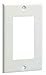 Panduit CPGIW 1-Gang 1-Port Raceway Faceplate, Off White