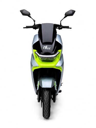 Image of EOX DRIFTER Electric Scooter for Adults | 48V Removable Lithium Battery | 50-70 km Long-Range Ride | Lightweight Non-RTO E-Scooter | 180kg Weight Capacity (TIATANIUM SILVER)