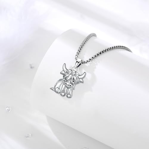 Animal Cat/Cow/Owl/Dolphin/Turtle Necklace Sterling Silver Moonstone Abalone Shell Crystal Opal Cute Animals Jewelry Gift for Women2