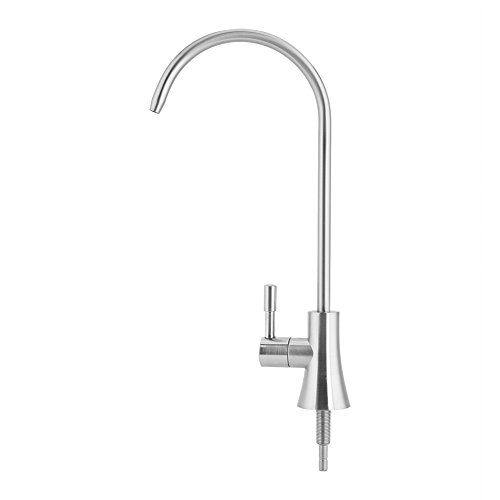 1/4 Zoll Umkehrosmose-Wasserhahn Aus Zinklegierung – Chrom, 28 Cm Hoch, Für RO-Filtersysteme, 360° Drehbar