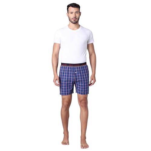 Image of Urban Scottish Men's Boxer | 100% Cotton | Regular Fit, Mid-Rise | Printed, Outer Elastic