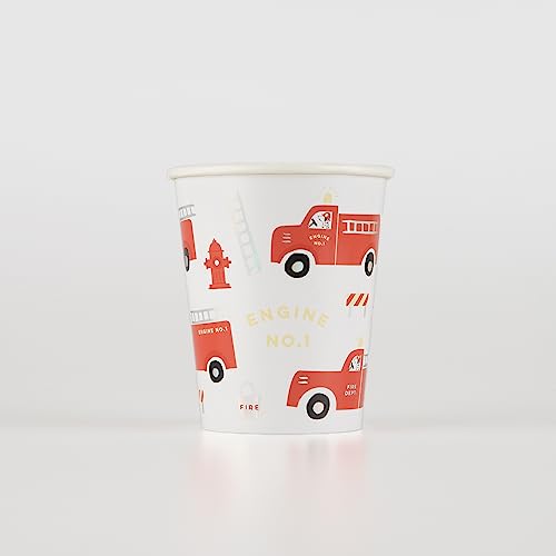 Meri Meri Fire Truck Cups (Pack of 8)