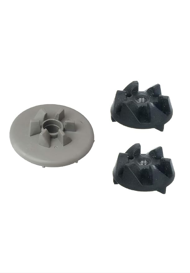 Sutaible for- Indian National Motor 1 pc-& Jar Coupler2 pc Set for “Panasonic/National Panasonic” Mixer Grinders “Oval Hole” (Plastic, Rubber),Black