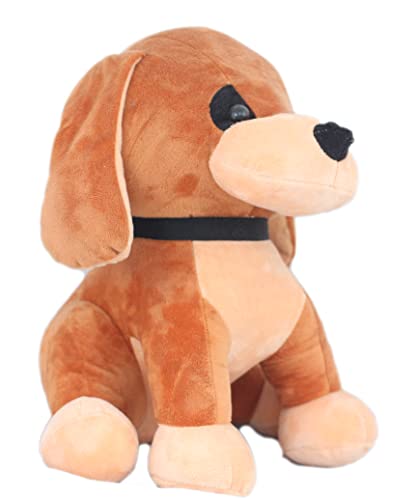 Image of Tickles Cute Dog Soft Stuffed Plush Animal Toy for Kids Boys & Girls (Color: Brown Size: 35 cm)