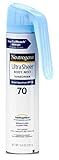 Neutrogena Ultra Sheer Spf#70 Body Mist Full Reach Spray 5 Ounce (148ml) (2 Pack)