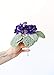 Small Purple African Violet Artificial Plant - 8