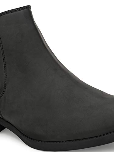 Image of HiREL'S Men's Chelsea Zipper Boots | Soft Cushioned Insole, Slip-Resistance, Dynamic Feet Support, Arch Support & Shock Absorption